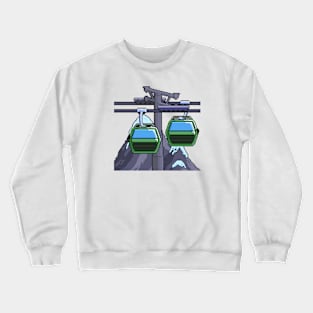 Pixel Art Cable car Crewneck Sweatshirt